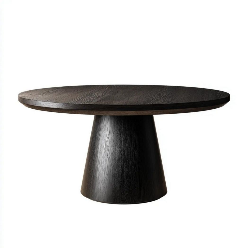 Eettafel van massief hout voor de eetkamer - 150 x 150 x 75