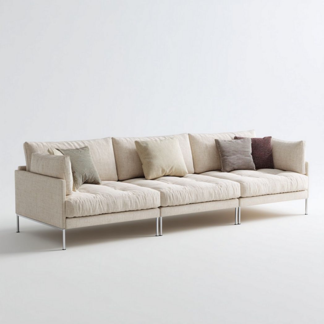 Bank van stof voor de woonkamer - 250 x 90 x 75