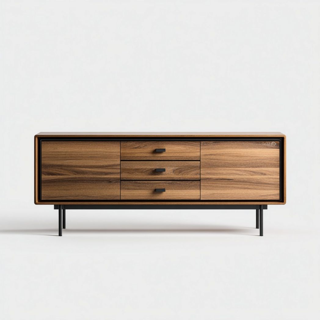 Dressoir van scherp hout voor de woonkamer - 150 x 40 x 50