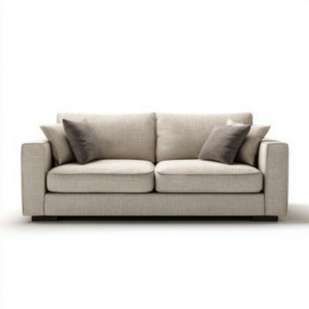 Bank van stof voor de woonkamer met kussens - 200 x 90 x 85